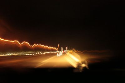 Set your camera to a 30 sec shutter, set it on your dash, drive around town... you'll get something like this
