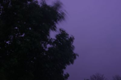 This was a fairly strong storm that hit around 10:30. These images are from about midnight-12:30. Just a note, it is pitch black outside. I got these with my camera on a tripod with my ISO and Shutter settings maxed out. 
